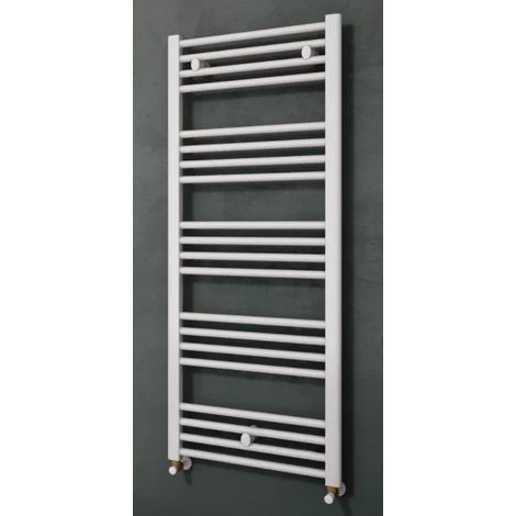 Secador de toallas hidráulico MAHANA, recto, H.1238 mm  W.600 mm, 598 W