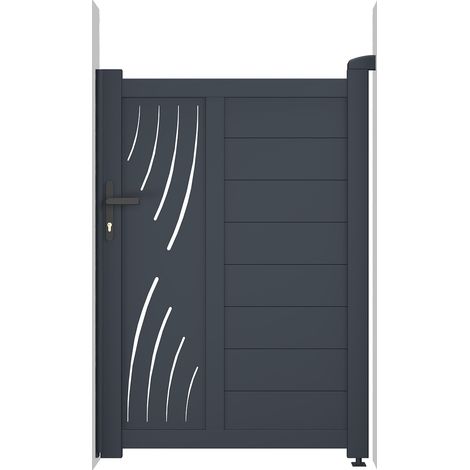 Puerta peatonal gris VELETA 100 x 140 cm (1/5)
