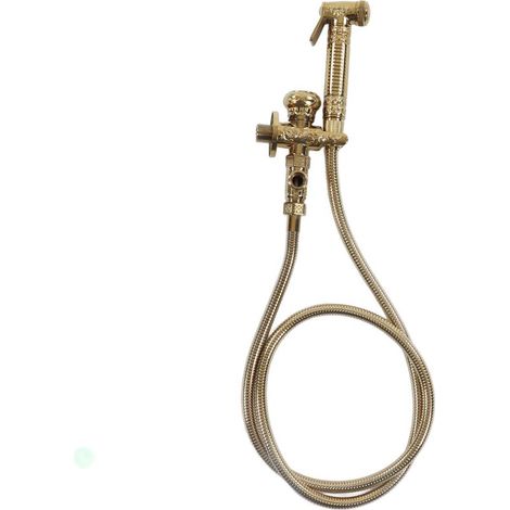 Pulvérisateur de toilette finition cuivre Antique, rétro exquis, puissant Impact, robinet de Bidet mural pour Bidet de salle de bains (1/3)