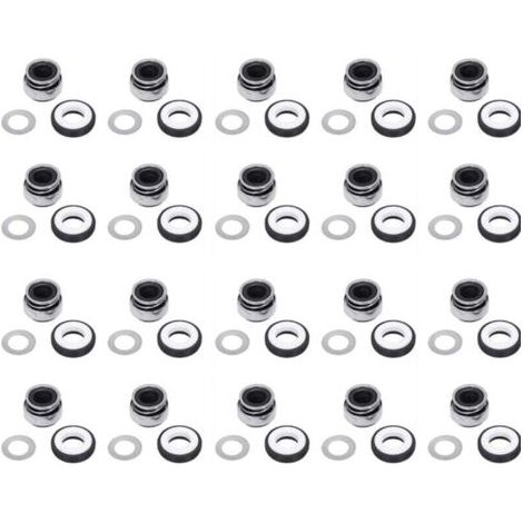 20pcs diamètre 12mm ressort helicoidal caoutchouc pompe soufflet joint mecanique pompe à eau,301-12
