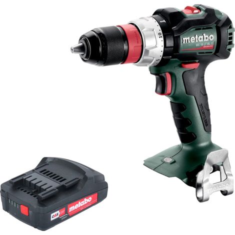 Metabo BS 18 LT BL Q Perceuse-visseuse sans fil 18 V 75 Nm Brushless + 1x batterie 2,0 Ah - sans chargeur