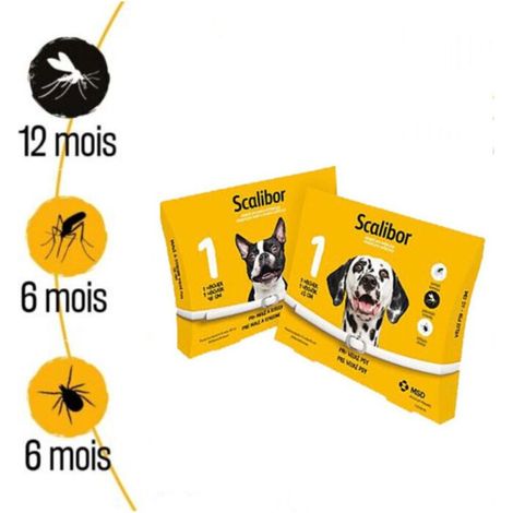 Collier antiparasitaire pour Chien Moyen - 48 cm
