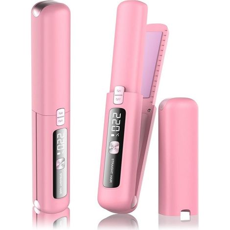 Lisseur-boucleur sans fil 2 - mini, léger et compact - rechargeable par USB - batterie 4500 mAh - chauffe rapide en 10 secondes (1/5)