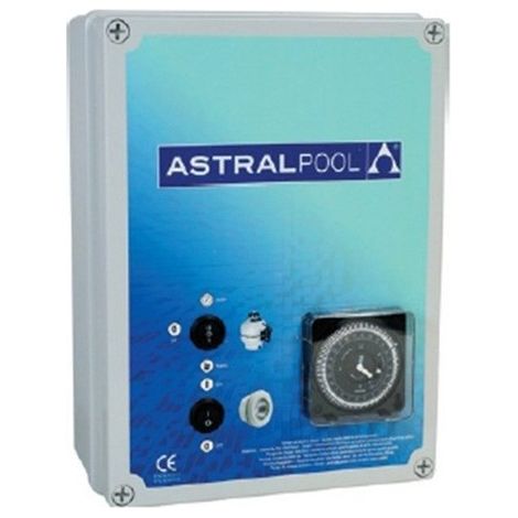 Astralpool – Coffret électrique pour pompe de filtration et éclairage LED – Transformateur 100W/600W – Disjoncteur 4-6A ou 6-10A – Boîtier ABS robuste