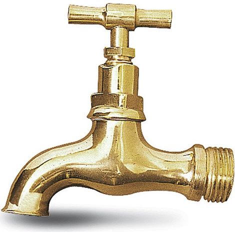 ROBINET COURBE ÉVIER POLI - 1/2''