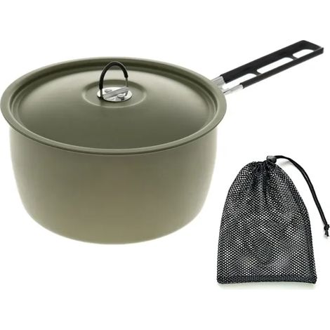 Casserole portable à chauffage rapide pour extérieur, poêle à frire avec fond antidérapant, casserole légère pour le camping, réchauds portables peu encombrants (1/5)