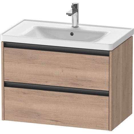 Duravit Ketho.2 Waschtischunterbau wandhängend, 2 Schubkästen,