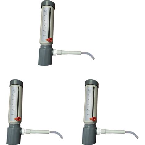 3X Distributeur de Bouteille de Laboratoire Économique Semi-Automatique, Type de Manchon de Distribution de Liquide, Additionneur de Liquide Réglable de 5 à 25 Ml (1/5)