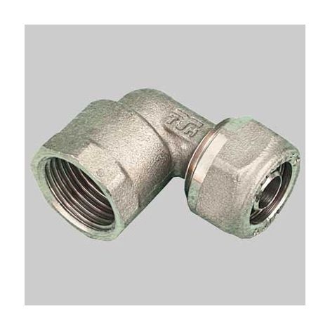 RACCORDO A GOMITO FEMMINA PER TUBO COBRAPEX  3/4 x 22 S. 3     TIEMME