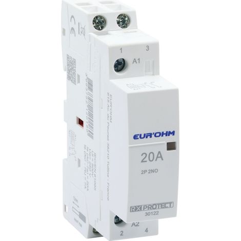 30122 Eur'ohm Contacteur 2p 20a 2no