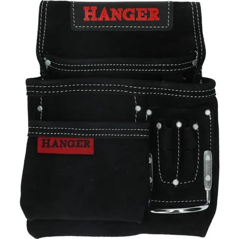 Hanger 510013 Porta strumenti in pelle scamosciata con ganci e tasche
