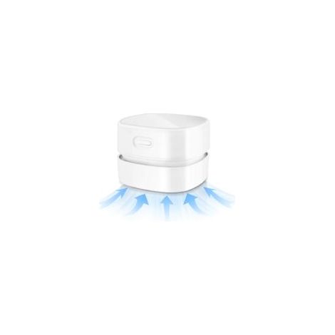 Aspiradora de escritorio inalámbrica, mini aspiradora de mesa inalámbrica, recargable por USB, aspiradora de mano tipo barredora, para eliminar migas y polvo de mesas, teclados y coches - Crezuo (1/4)