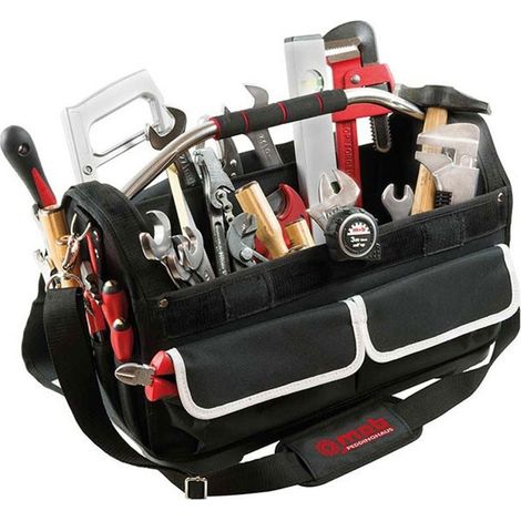 Mob Outillage – Boîte à outils 53 outils plomberie Easy Bag – Toile 600D résistante – Base étanche – Dimensions L51 x l26 x H37 cm – Volume 22 L (1/2)