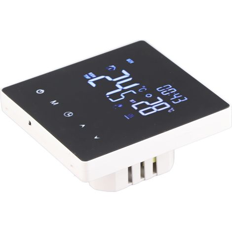 Thermostat tactile écran LCD régulateur température constante chauffage sol chaudière blanc 90-240V K2MRH3A boîtier PC FR (1/5)