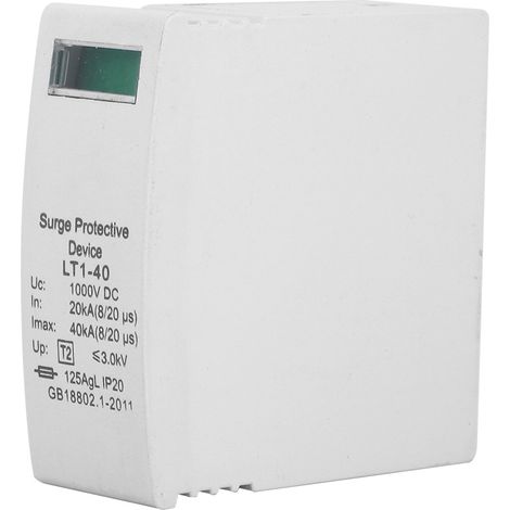 2 Parafoudres DC Photovoltaïque 40kA 1000VDC Protection Surtension Dispositif Anti-Foudre Solaire (1/5)