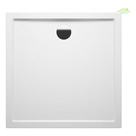 Receveur de douche carré RIHO DAVOS 249 80x80x4,5 cm, avec pieds et tablier-Blanc-Blanc-80.00 -- (1/5)