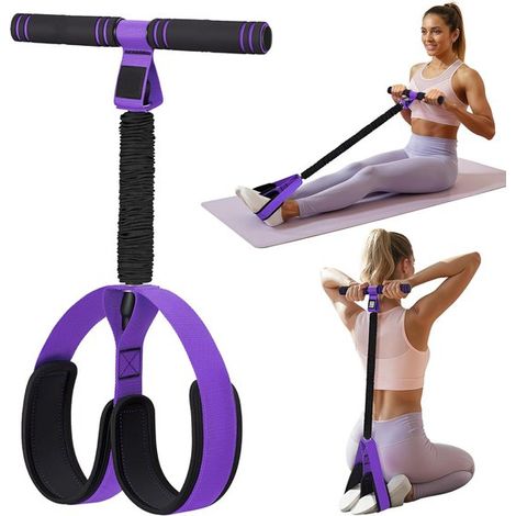 Ruota addominale 3 in 1 con pedale di resistenza (25 kg/55 libbre), ruota per esercizi addominali resistente con fascia elastica per allenamento muscolare del core. (1/5)