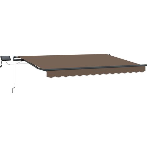 Tenda Retrattile Tortora 500 × 300 cm Tessuto vidaXL