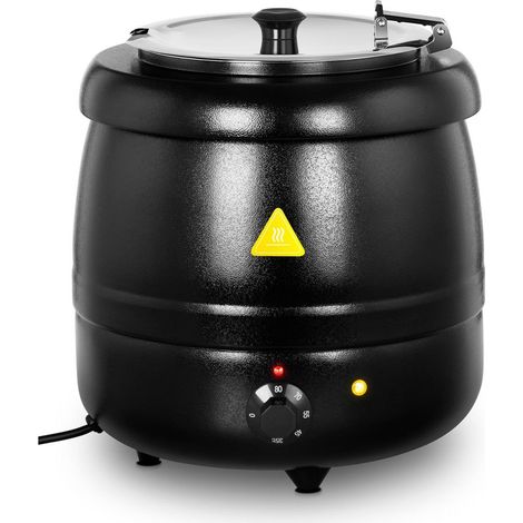 Pentola per zuppa da 10 litri 400 watt nera 140003511