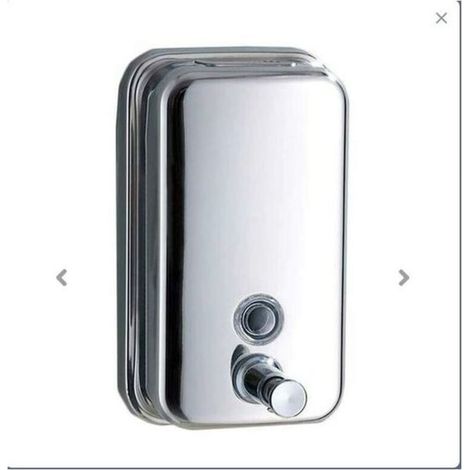 Distributeur de savon mural 500 ml manuel en acier inoxydable 18/10,Convient pour un usage familial. (1/4)