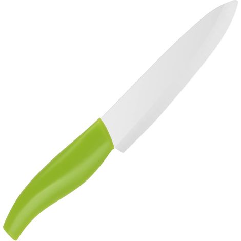 Couteau Céramique, Couteau de Cuisine Céramique, lame céramique blanche de 10 cm, utilisé pour la viande, le pain, les fruits et légumes (1/3)