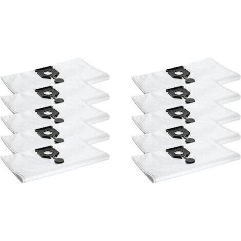 Lot de 10 sacs à poussière en tissu non tissé pour Karcher NT 30/1 Ap Te L, 2.889-154.0 NT 30/1 30L, NT 30/1 Ap L, EU2613 (1/5)