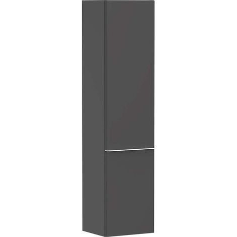 Hansgrohe Xelu Q - Armario alto 40x165x35 cm, 2 puertas, bisagras a la izquierda, gris mate/blanco mate 54136700 (1/4)