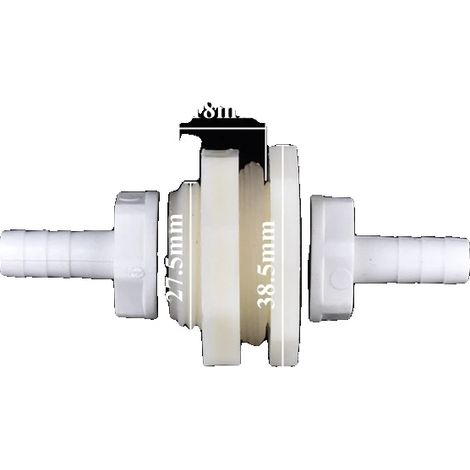 Connettore per serbatoio dell'acqua, materiale ABS/PVC, adatto per irrigazione da giardino, 1 pezzo-b, 8mm-8mm (1/2)
