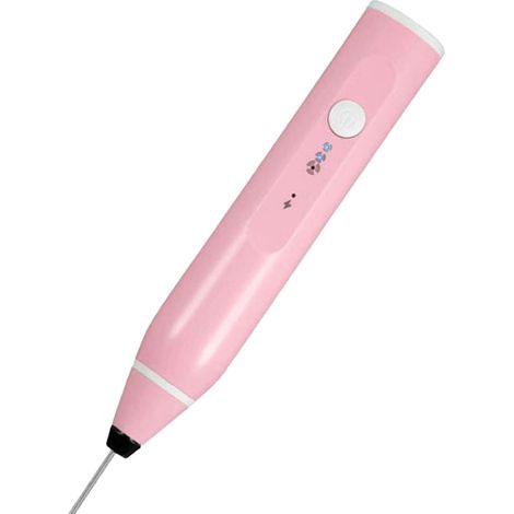 Frother Électrique - 3 Vitesses Réglables - Support En Acier Inoxydable - Rechargeable - Pour Lait Café Boissons - 1 Pièce (1/5)