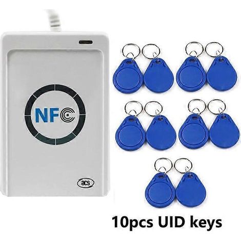 Lecteur/graveur de cartes à puce 13,56 MHz NFC (10 touches) (1/5)