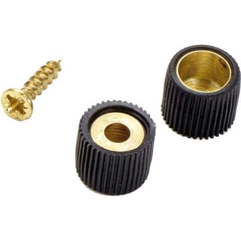 Reggipiano con Vite Nero in Ottone - Supporto Ripiano per Mensole e Mobili