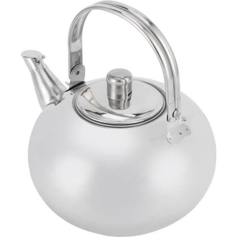 SABIR-Théière (Argent) - MINIFINKER - Acier inoxydable 304 - 18 cm - Argent - Bouilloire portable (1/4)
