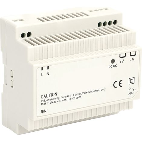 Alimentation à découpage sur rail DIN 100 W, convertisseur AC-DC 100-240 V CA vers 24 V (1/5)