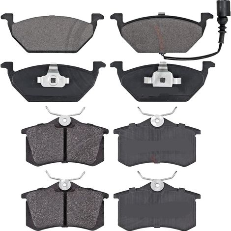 KIT PASTIGLIE FRENO ANTERIORI E POSTERIORI compatibile con VW GOLF VIII (CD1) / PASTIGLIE FRENANTI AUTO OEM P 85 126 P 85 182,P 85 189 / SOSTITUZIONE DIRETTA / BASSA POLVERE / SILENZIOSO