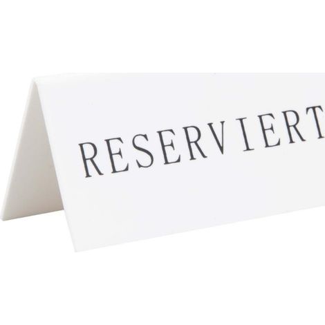 Chevalets table réservée 'Reserviert' (lot de 5) - 80 x 490 x 142 mm - SECURIT (1/5)