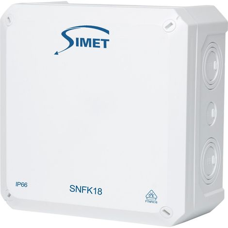 Caja de instalación mural SNFK18, 180x180x9,3 IP66 blanca (1/3)