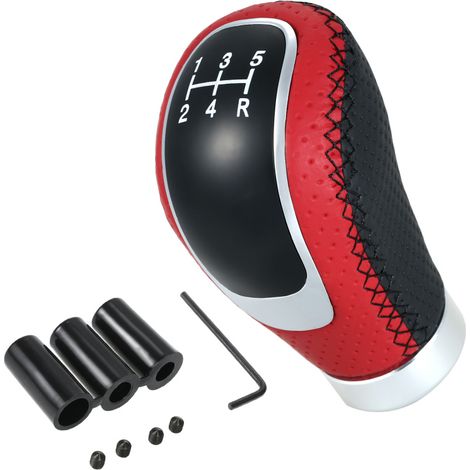 Pomo universal para palanca de cambios de 5 velocidades, compatible con todos los coches con transmisión manual. (1/5)