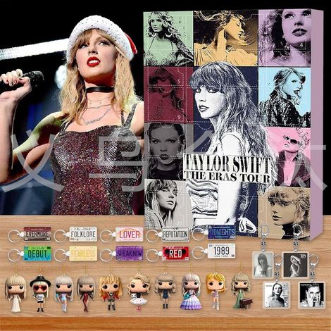 Nouveau calendrier de l'Avent Taylor Swift avec 24 poupées et porte-clés - boîte surprise Taylor modèle 1 Taylor modèle 1 Poupée 3D Taylor modèle 1 (1/5)