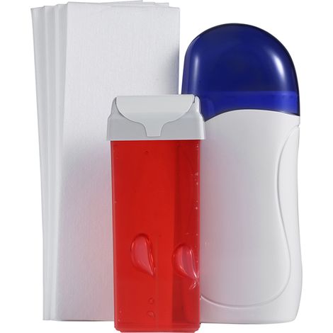 Appareil d'épilation professionnel, chauffe-cire, cartouche de cire, papier dépilatoire, épilateur, prise européenne 220 V, rose (1/5)