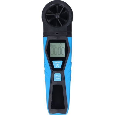 Anémomètre portatif MESTEK AM10, mesureur digital de vitesse du vent, analyseur de puissance éolienne haute précision, détecteur de température et d'humidité, outil de mesure portable (piles non inclu (1/5)