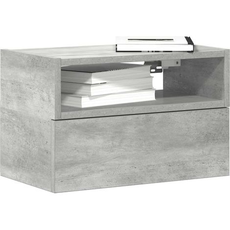 Wand-Nachttisch Betongrau 45x26x28,5 cm
