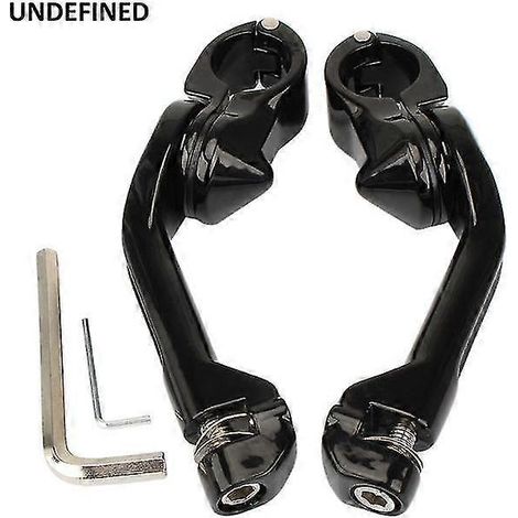 Motorrad-Fußrastenklemme 32 mm (1,25 Zoll) – Highway-Motorschutzbügel – Fußrastenhalterung für Harley Sportster, Dyna, Street Bob, Touring und Softail – 32 mm lang, abgewinkelt