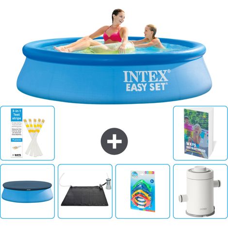 Intex Piscine Easy Set Ronde - 244x61 cm - 7-pièces S118 (1/5)