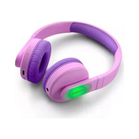 Auriculares inalámbricos Philips TAK4206PK rosas para niños con luces LED  Oferta exclusiva (1/5)