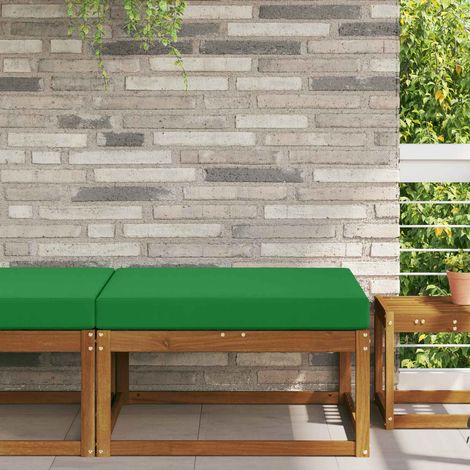 vidaXL Coussin de canapé d'extérieur Vert 80 x 80 x 8 cm Polyester