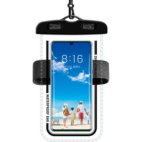 Housse Etanche Pour Smartphone - Flottante - Avec Lanière Réglable - Compatible Tous Modèles - 1 Pièce (1/5)