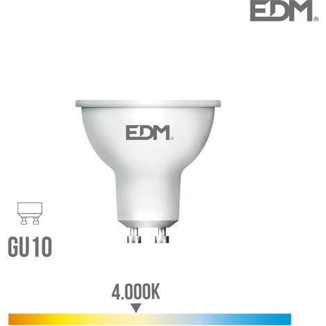Lampadina dicroica LED gu10 8w 710lm 4000k luce diurna 120° ø5x5,5cm EDM