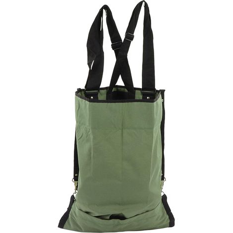 1 - Sac De Cueillette - Tablier De Jardin - Tissu Oxford 600D Réglable Pour Récolte De Fruits Et Légumes Extérieur Vert 60x50cm