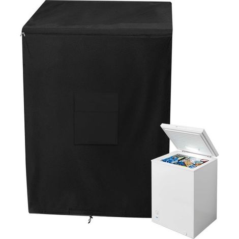 55.88 x 63.5 x 85.09 cm Housse pour Congélateur Coffre, Housse De Protection Imperméable Pour Congélateur Armoire, pour Terrasse Jardin Balcon Cour(Noir) (1/5)