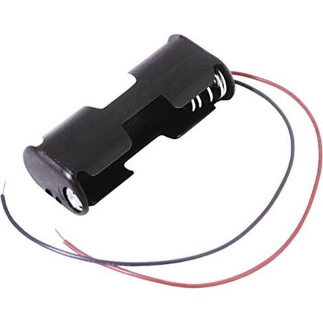 MPD BC22AAW Batteriehalter 2x Mignon (AA) Kabel (L x B x H) 57.7 x 25.4 x 15.9 mm